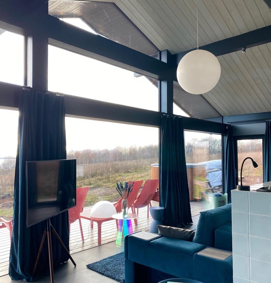 Heritage interior — lounge with organic mirror.