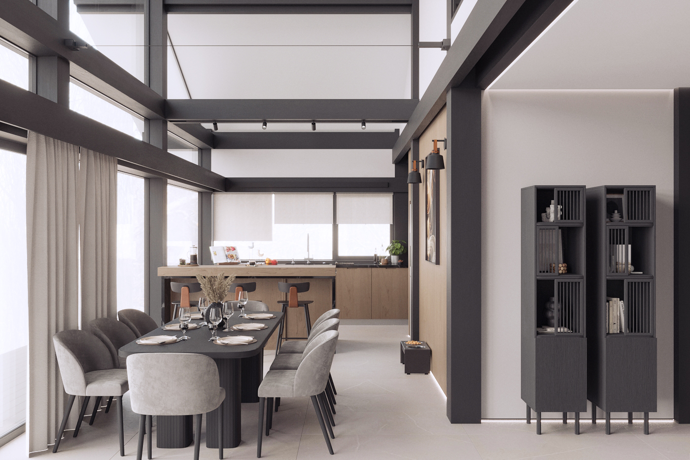 Interior view 11 of a NordTex timber house.