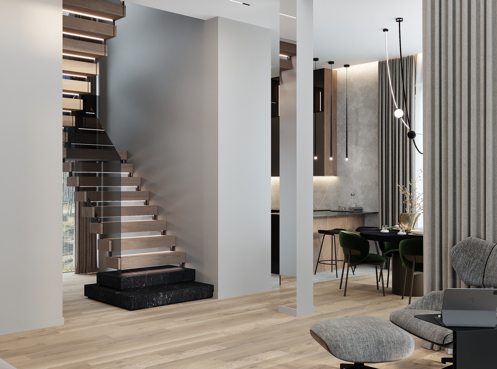 Interior view 13 of a NordTex timber house.