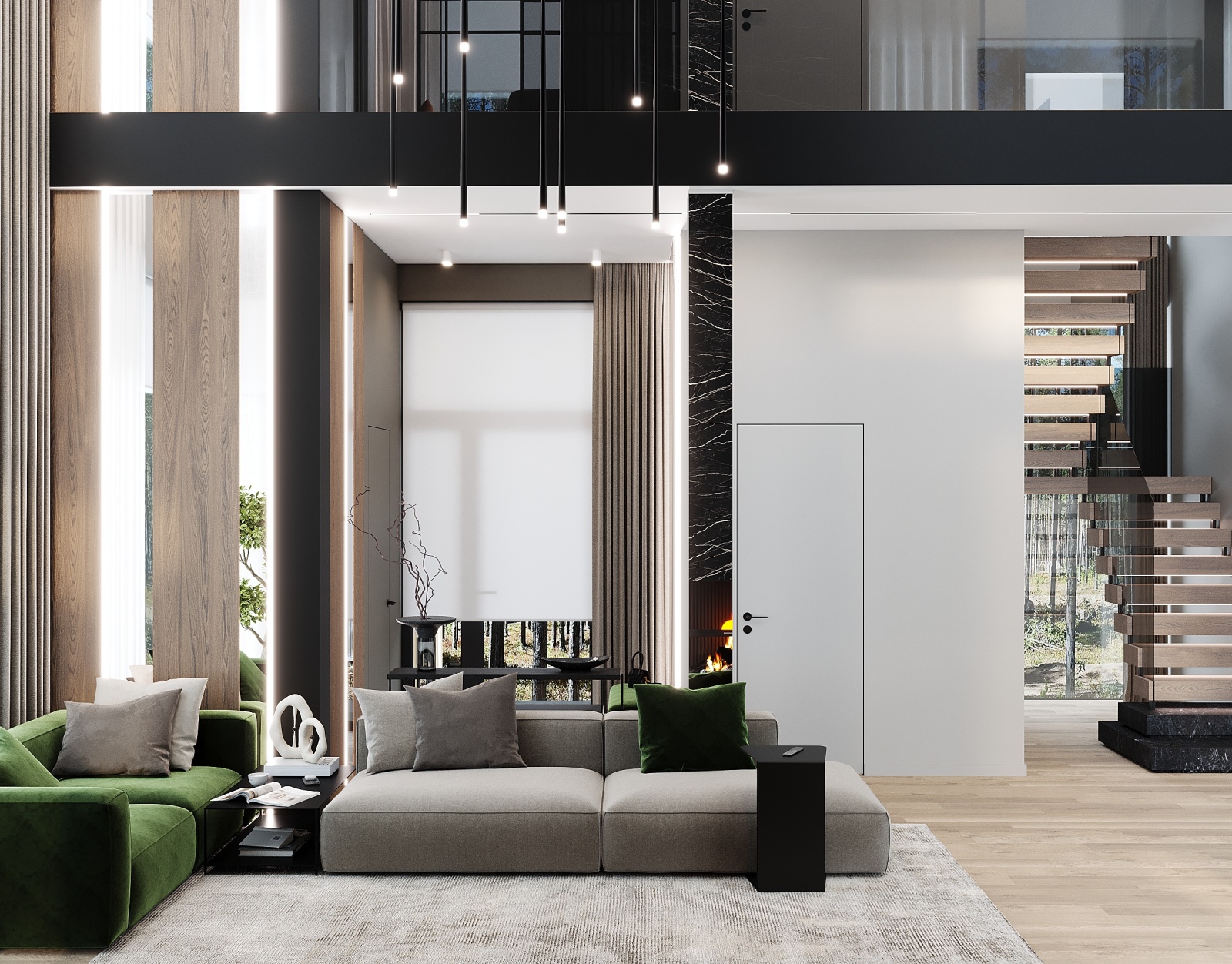 Interior view 14 of a NordTex timber house.