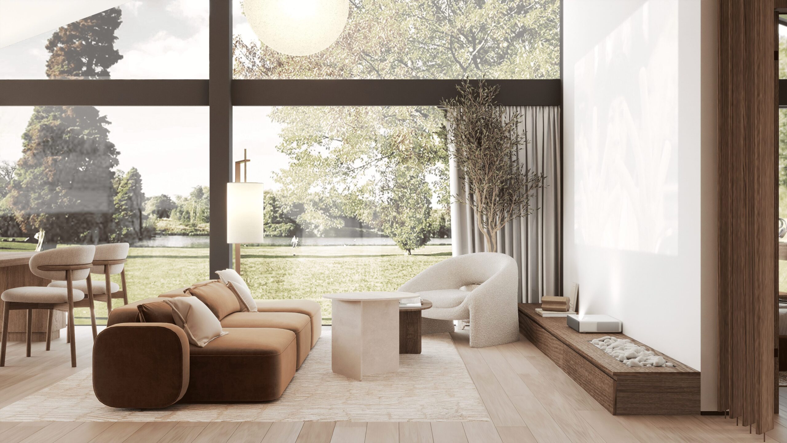 Interior view 6 of a NordTex timber house.