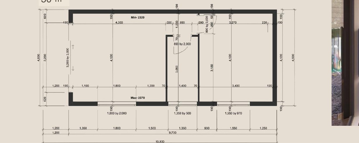 Kika Midi floor plan — 50 m²