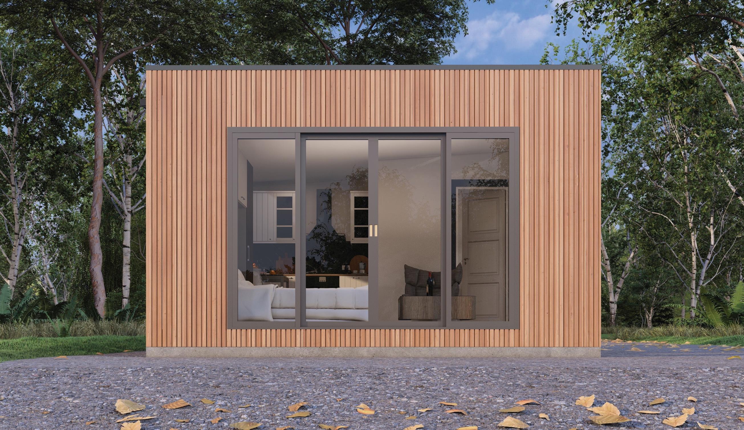 Kika Mini Thermowood Edition — compact timber pavilion.