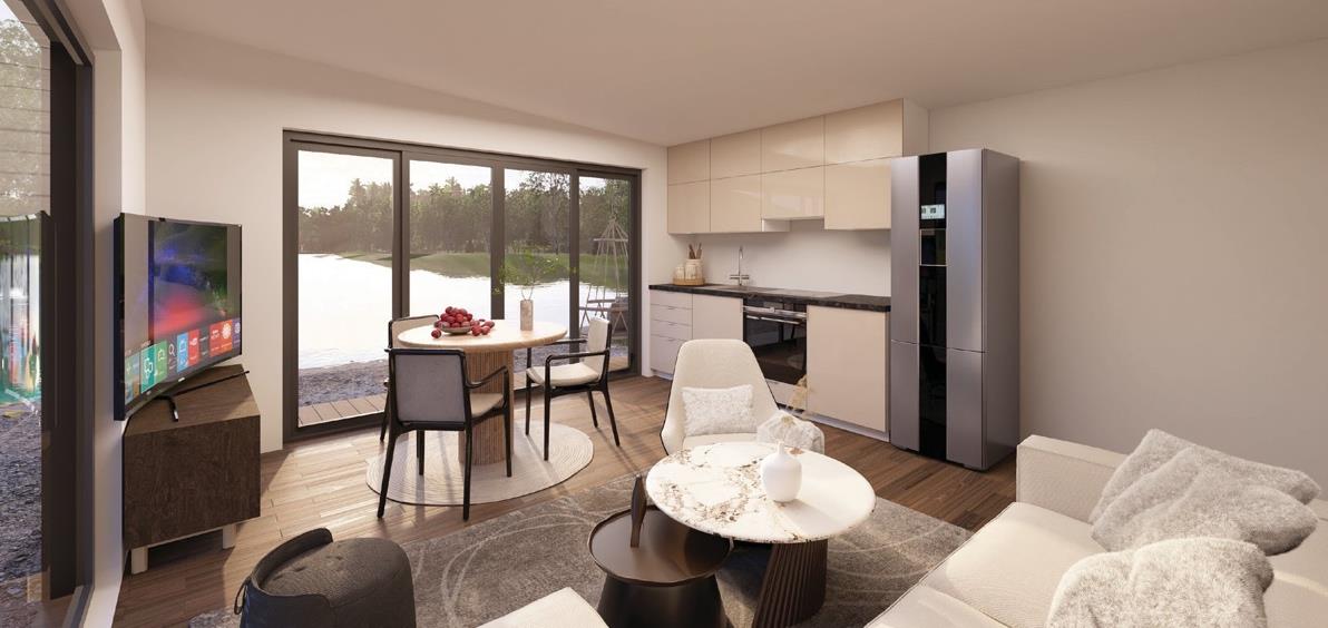 Kika Midi interior — kitchen and living area.