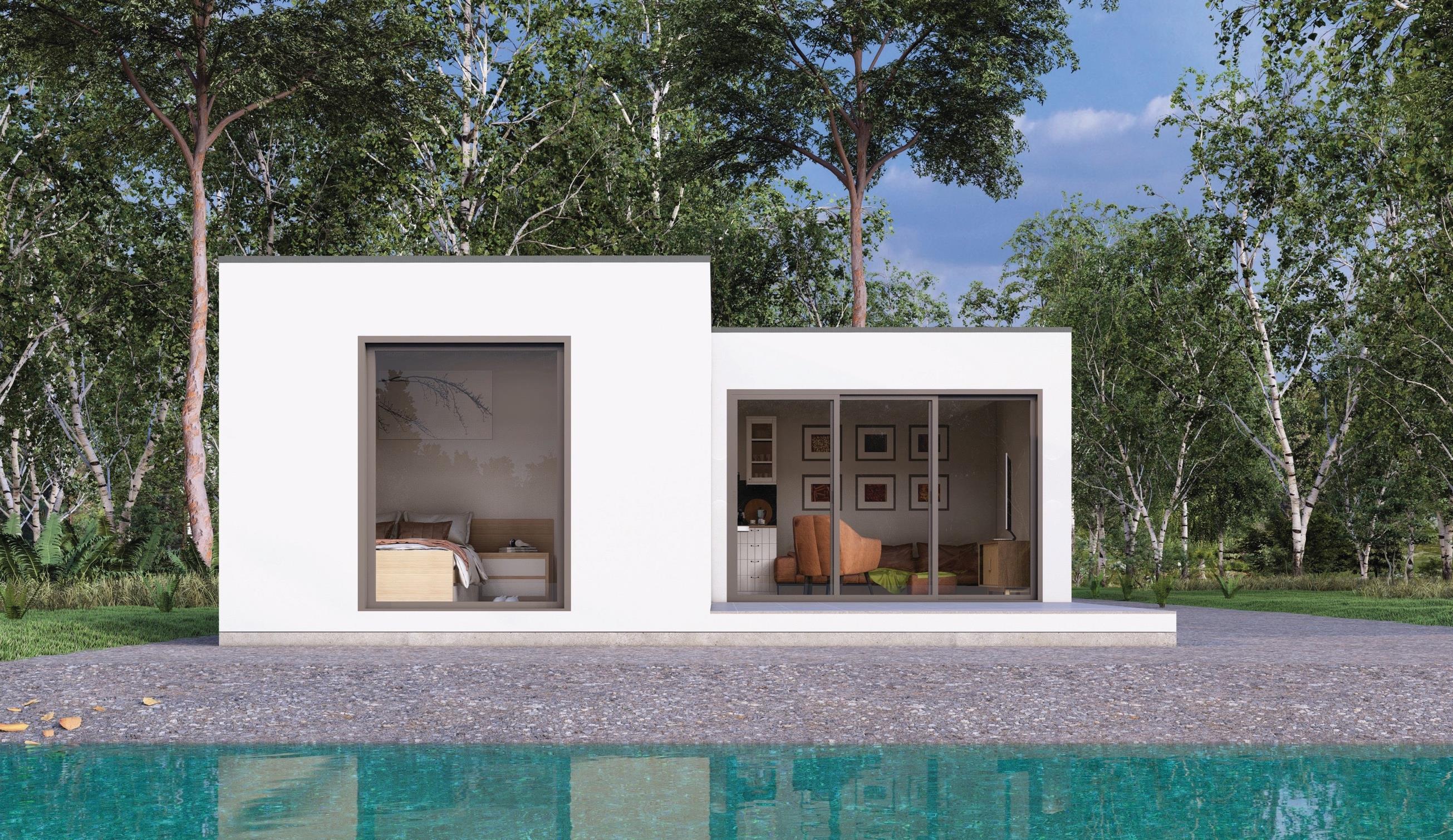 San Pedro White Edition — rendered two-volume composition.